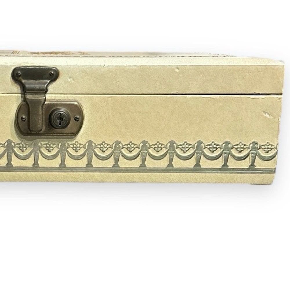 BARONET  Large Ivory Neoclassical Jewelry Box VINTAGE - Picture 4 of 9